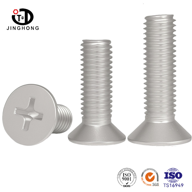 Aluminiumlegeringskors platthuvudskruv