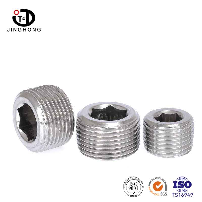 DIN 906 Hexagon Socket Pipe -pluggar med avsmalnande tråd