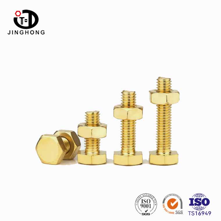 Solid mässing hex hexagon bultar
